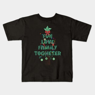 Happy Holidays Family Together Kids T-Shirt